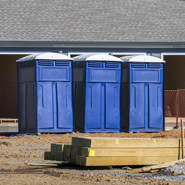 how do you ensure the portable toilets are secure and safe from vandalism during an event in Kimmswick